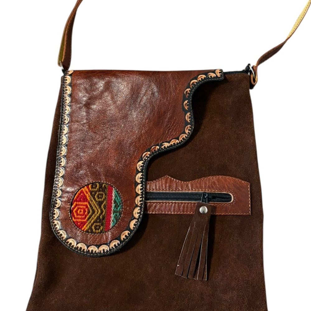Brown Leather Shoulder Bag - Picture 6 of 11